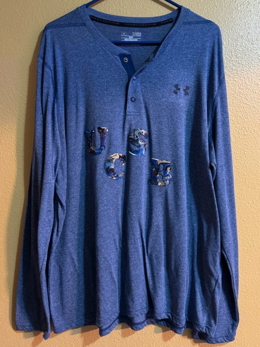 Under Armour Threadborne Siro LS Henley Men’s Size XL “UCSB” Custom